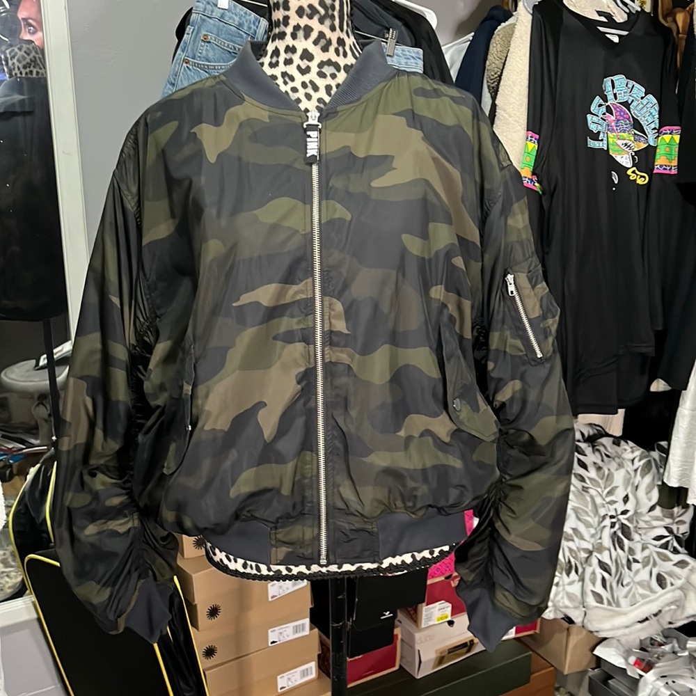 PINK By VICTORIAS SECRET Bomber Flight Jacket